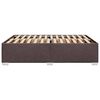 vidaXL Cadre de lit sans matelas marron fonc&eacute; 140x200 cm tissu