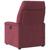 vidaXL Fauteuil de massage inclinable Rouge bordeaux Tissu