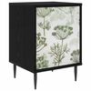 vidaXL Table de chevet GOTHA Ch&ecirc;ne noir 36 x 33 x 51 cm