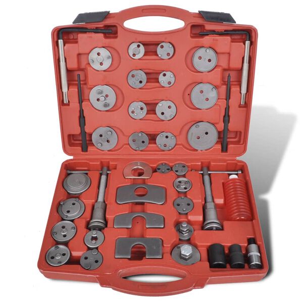 vidaXL Kit d'outils de filetage de piston d'&eacute;trier 40 pcs