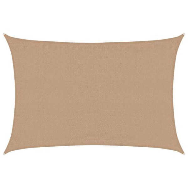 vidaXL Voile d'ombrage 160 g/m² Taupe 4x5 m PEHD