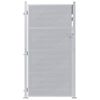vidaXL Porte de Jardin 85 x 174 cm Acier inoxydable Verrouillable