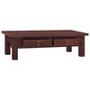 vidaXL Table basse Marron classique 100x50x30 cm Bois d'acajou massif