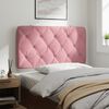vidaXL Coussin de t&ecirc;te de lit rose 100 cm velours