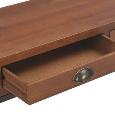 vidaXL Table console avec 3 tiroirs 120x30x76 cm Bois de sapin massif