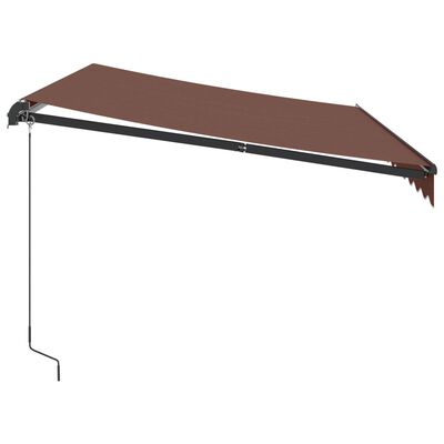 vidaXL Auvent manuel rétractable marron 350x250 cm