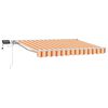 vidaXL Cadre de store manuel avec LEDs 3,5 x 2 m