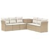 vidaXL Ensemble de Canap&eacute;s 7 pc Beige et blanc cr&egrave;me