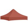 vidaXL Toit de tente de r&eacute;ception 2x2 m Terre cuite 270 g/m&sup2;