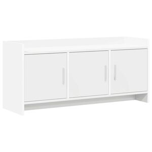 vidaXL Meuble TV 102 x 33 x 47 cm Blanc Bois d'ing&eacute;nierie