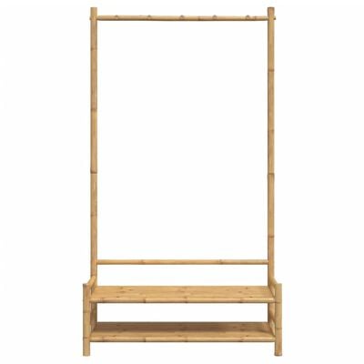 vidaXL Porte-vêtement avec étagères 103x40x183 cm bambou