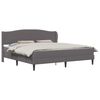 vidaXL Cadre de lit avec t&ecirc;te de lit Gris 180 x 200 cm Simili cuir