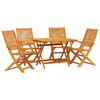 vidaXL Ensemble de salle &agrave; manger pour jardin 5 pc Marron