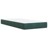 vidaXL Sommier &agrave; lattes de lit avec matelas Vert fonc&eacute; 90x200 cm
