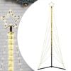 vidaXL Sapin de No&euml;l &agrave; LED 525 LED blanc chaud 302 cm