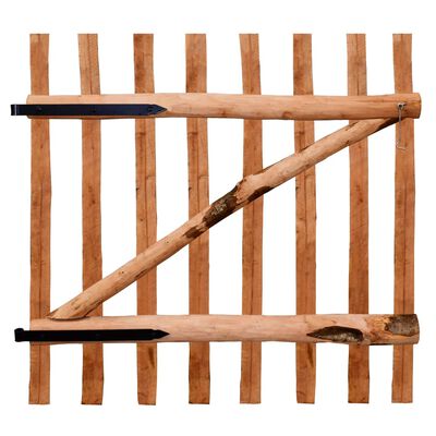 vidaXL Portillon de clôture Bois de noisetier imprégné 100x100 cm