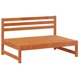 vidaXL Sofa de jardin milieu Pin massif Brun Cir&eacute; 240 x 84 x 70 cm
