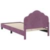 vidaXL Cadre de lit pour enfants avec t&ecirc;te de lit Violet 90 x 190 cm