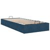 vidaXL Cadre de lit ottoman sans matelas bleu fonc&eacute; 90x200 cm velours