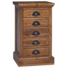 vidaXL Commode avec tiroir Naturel 35 x 30 x 60 cm Bois de teck massif