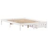 vidaXL Cadre de lit sans matelas blanc 120x190 cm bois de pin massif