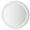 vidaXL Miroir de salle de bain LED Transparent &Oslash; 40 cm verre tremp&eacute;