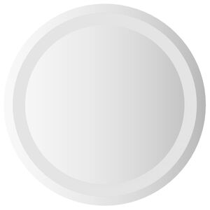 vidaXL Miroir de salle de bain LED Transparent &Oslash; 40 cm verre tremp&eacute;