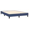 vidaXL Sommier &agrave; lattes de lit avec matelas Bleu 140x200 cm Tissu