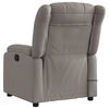vidaXL Fauteuil de massage inclinable &eacute;lectrique Taupe Tissu