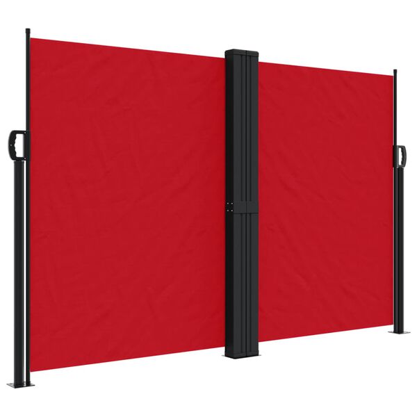 vidaXL Auvent lat&eacute;ral r&eacute;tractable rouge 160x600 cm