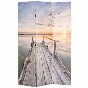 vidaXL Cloison de s&eacute;paration pliable 120 x 170 cm Lac