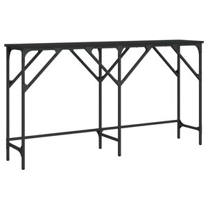 vidaXL Table console noir 140x29x75 cm bois d'ing&eacute;nierie