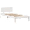 vidaXL Lit biblioth&egrave;que sans matelas blanc 90x190cm bois de pin massif