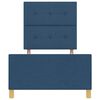 vidaXL Cadre de lit avec t&ecirc;te de lit Bleu 90 x 200 cm tissu