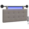 vidaXL T&ecirc;te de lit suspendue Taupe Tissu