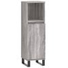 vidaXL Armoire salle de bain sonoma gris 30x30x100 cm