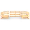 vidaXL Salon de jardin 6 pcs Bois de pin massif