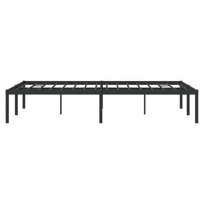 vidaXL Cadre de lit métal sans matelas noir 135x190 cm