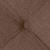 vidaXL Coussins de si&egrave;ge 4 pcs Marron 40 x 40 x 6 cm tissu