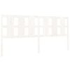 vidaXL T&ecirc;te de lit blanc 205,5x4x100 cm bois massif de pin