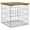 vidaXL Banc de jardin design gabion 43x44x42 cm bois de pin impr&eacute;gn&eacute;
