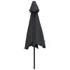 vidaXL Parasol d'ext&eacute;rieur avec poteau en m&eacute;tal 300 cm Noir