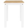 vidaXL Table &agrave; manger Panama blanc 112x60x75 cm bois massif de pin