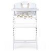 CHILDHOME Chaise haute b&eacute;b&eacute; 2 en 1 Lambda 3 Blanc