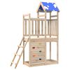 vidaXL Tour de jeu Naturel 110,5 x 52,5 x 215cm Bois de pin massif