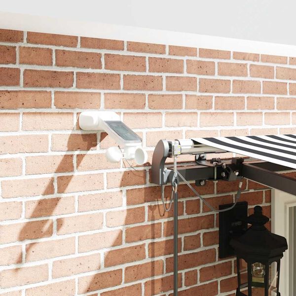 vidaXL Auvent rétractable automatique avec LED anthracite et blanc