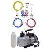 vidaXL Pompe &agrave; vide 100 L/min avec manom&egrave;tre &agrave; 2 voies en kit d'outils