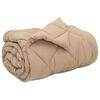 vidaXL Duvet d'hiver Taupe 220 x 140 cm Microfibre