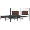vidaXL Cadre de lit sans matelas ch&ecirc;ne marron 140x190 cm