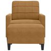 vidaXL Fauteuil avec repose-pied Marron 60 cm Velours